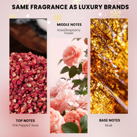 Diffuseur de roseaux de luxe MULAN-Respectueux de l'environnement 50%-80% Ingrédients actifs Parfum de rose riche Maison Multi-Espace Utilisation Élégance de haut niveau