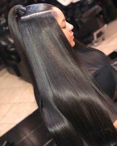 Campione libero capelli capelli crudi vergine cuticola allineati capelli, capelli umani intrecciati, vendita all'ingrosso di capelli crudi brasiliani vergini - Product Image 6