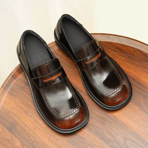 Chaussures habillées formelles Brock pour hommes, style britannique, en cuir véritable brodé, respirantes, légères, imperméables, en maille, pour le printemps - Product Image 4