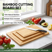 Ensemble de planches à découper en bambou en gros – Planche à découper, planche à charcuterie, accessoires de cuisine pour la préparation des aliments