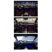 ICarsin 64 couleurs LED lumière ambiante évent pour Mercedes Benz CLA W118 2020 -2025 mise à niveau rotatif Tweeter Kit complet