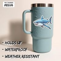Pegatinas de Dibujos Animados DIY - Pegatinas Personalizadas de PVC Ecológicas e Impermeables, Diseños Blue Bull, Paul Et Shark, Gypsy, Formas Personalizadas, Acabado Brillante