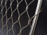 Filet de sécurité en câble métallique de 2,4 mm 3,2 mm, haute résistance, panneau de protection de câble à haute résistance pour la structure de la façade de l'aviculture du zoo