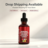 Stock USA - Livraison Directe - Gouttes Liquides de Complexe de Berbérine 60ml - Extrait Herbal pour la Gestion du Poids