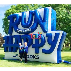 Mur de lettres gonflable géant Mot alphabet personnalisé avec lumière LED Murs de lettres gonflables - Product Image 5