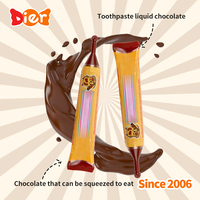Bonbons en gros personnalisés sous marque privée, bonbons liquides saveur chocolat et biscuits de Dubaï, style dentifrice, bonbons jouets pour enfants, OEM