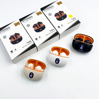 Écouteurs intra-auriculaires sans fil Bluetooth TWS avec affichage numérique et commandes tactiles - Cadeau pour la Saint-Valentin et Thanksgiving