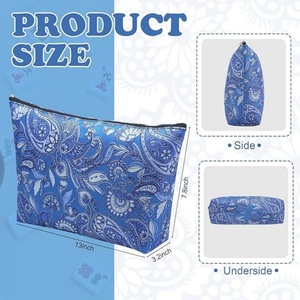 Sac en polyester portable grande capacité à motif de tuiles de mahjong, idéal pour le rangement de cosmétiques et de tuiles de jeu de casino – Nouveauté très prisée - Product Image 4