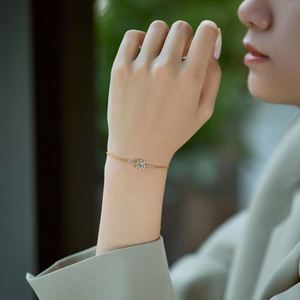 Dylam Customized Fine Fashion Jewelry Hypoallergenic S925 Silver Link Chain 5A CZ Zirconia Snowflake Pendant <b>Bangles</b> & <b>Bracelets</b> - Product Image 6