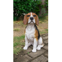 Patung Anjing Resin Fiberglass Ukuran Asli untuk Dekorasi Taman untuk Perayaan Halloween, Thanksgiving, Wisuda, dan Tahun Baru