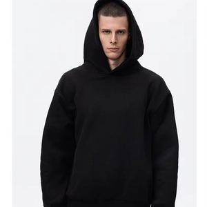 Sudadera con Capucha de Punto Grueso de Algodón de Alta Calidad de 350 g/m², Estilo Holgado, para Invierno, Unisex, con Logotipo Personalizado, Sudadera de Forro Polar para Hombre - Product Image 1