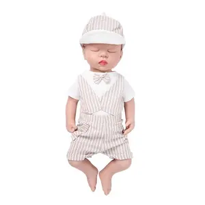 Muñeca de bebé reborn de silicona suave de aspecto real para niños, juguete para dormir de 18 pulgadas