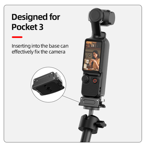 ขาตั้งกล้องสำหรับกล้องพกพา Pocket 3 พร้อมฐานชาร์จ อะแดปเตอร์ยึดแบบปลดเร็ว พร้อมรูขนาด 1/4 นิ้ว ขาตั้งกล้องสำหรับกล้องพกพา Pocket 3 - Product Image 4