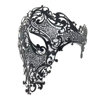 Masques en métal dorés pour couples, masques de mascarade, Halloween, Mardi Gras, ensemble de masques en cristal, cosplay, fête, bal, mariage, bal de promo, masques théâtraux