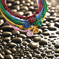Collier ras du cou tendance plaqué or avec pendentif personnalisé étanche en pierre de naissance, zircon coloré de laboratoire et cordon tressé