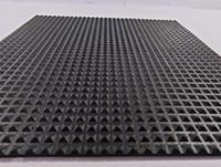 Factory Checker Plate Pyramid Pattern Gummi matte Gummi boden Gummi platte für Garage Custom Cutting Service