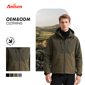 Chaqueta de invierno Softshell impermeable para hombre <span class=keywords><strong>con</strong></span> <span class=keywords><strong>capucha</strong></span> de lana para deportes al aire libre rompevientos <span class=keywords><strong>con</strong></span> <span class=keywords><strong>capucha</strong></span> para senderismo - Product Image 1