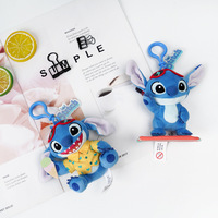 Gantungan Kunci Boneka Stitch Tigger, Liontin Ransel Mini Hewan Boneka Lucu Kawaii, Mainan Figur Anime, Hadiah Gantungan Tas