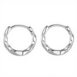 KARATS Classic Gold Plated 925 Sterling <b>Silver</b> 304/316L Stainless Steel Tarnish-Free Waterproof <b>Hoop</b> <b>Earrings</b> for Women's Party - Product Image 3