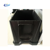 Ember bunga Denmark plastik elit dengan pemanjang opsional