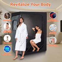 Tente de sauna à vapeur de maison moderne pliable de taille personnalisée Double boîte de sauna pour la relaxation Detox Dropshipping Portability Sweat Sauna