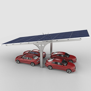 Bền rainproof Single-Post carport với hệ thống quang điện dễ dàng lắp ráp nhanh chóng Scratch-Free đậu xe năng lượng mặt trời gắn hệ thống - Product Image 5