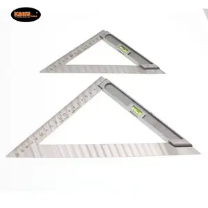 KAKU wholesale 150mm 200mm Stainless Steel Angle Triangle Ruler for Builders Artists Measuring Tools