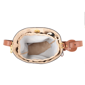 Sac seau vintage haut de gamme pour femme, style western, luxe léger, en polyester avec fermeture éclair en PU, portable - Product Image 5