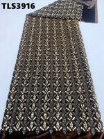 Vestidos de Novia al Por Mayor con Lentejuelas Doradas Brillantes y Tela de Encaje Bordado para Ropa de Mujer en Colombia