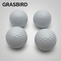 Balles de golf Grasbird Premium en PU, 3 pièces, haute rotation, blanches, souples, pour tournoi