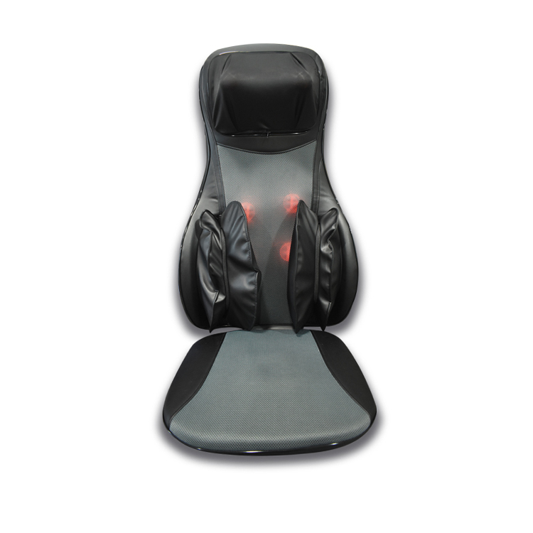 Высококачественная массажная подушка из искусственной кожи с сеткой для шеи, спины, плеч, талии, ягодиц