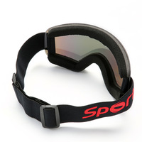 Masque de ski anti-buée coupe-vent pour homme et femme, pour alpinisme/terrain enneigé, moto, motocross, lentille cylindrique HX04, adulte