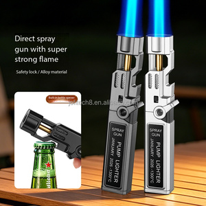 JOFI Pen style Portable Aerospace Luxury Vintage Outdoor 1300 Titanium Torch <b>Lighter</b> Refillable Butane <b>Fuel</b> with Gift Box - Product Image 3
