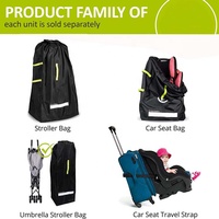 Sac de poussette pliable, imperméable et durable pour bébé, idéal pour le contrôle à la porte de l'avion et les voyages en voiture - Grande Vente