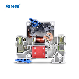 Disjoncteur miniature SINGI MCB DZ47-63 1 pôle 10A <span class=keywords><strong>220</strong></span>/400VAC 4.5KA, capacité de coupure IEC60898, boîtier PA66, sécurité aérienne - Product Image 3