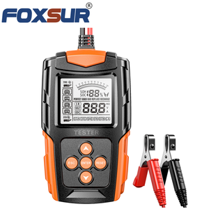 เครื่องทดสอบแบตเตอรี่ FOXSUR ป้องกันเต็มรูปแบบ 12V 24V เครื่องวิเคราะห์ SOH <span class=keywords><strong>SOC</strong></span> เครื่องมือวินิจฉัยอเนกประสงค์ เครื่องทดสอบแบตเตอรี่ตะกั่วกรด 12V/24V - Product Image 3