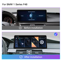 Autoradio Android 12.3 "ultra étroit pour BMW X1 F48 2016-2019 Snapdragon 665 Wireless CarPlay Android Auto 4G WiFi GPS