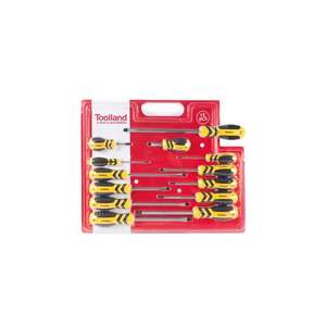 Toolland <b>SCREWDRIVER</b> <b>SET</b> - 13 pcs - Product Image 1