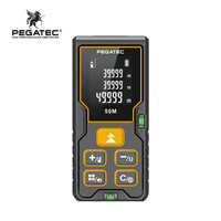 Télémètre laser PEGATEC 100m PSA3003 avec double niveau à bulle, calcul de surface et de volume, précision de ±2mm pour usage professionnel