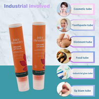 Tube cosmétique vide rose personnalisé, finition mate dépolie, en forme de goutte d'eau, pour lotion, soin de la peau, crème contour des yeux, essence, baume à lèvres, brillant à lèvres