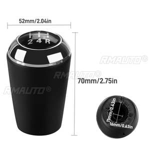 Pomo de Palanca de Cambios de 5 y 6 Velocidades, de Cuero PU, para MAZDA 6 II GH 2007 2008 2009 2010 2011 2012 - Product Image 6