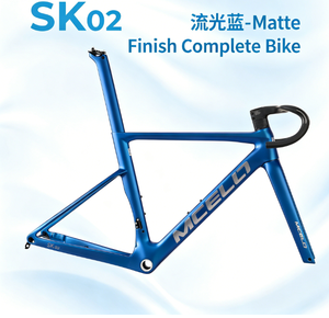Bicicleta de Carretera Aero de Carbono Azul Personalizada con Frenos de Disco Planos, Bicicleta de Carreras para Hombre 700C, Talla 58cm - Product Image 4