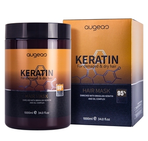 Augeas 1000ml Produits de réparation capillaire Masque capillaire à la kératine pour cheveux abîmés - Product Image 1