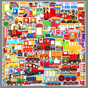 <span class=keywords><strong>50</strong></span> Pegatinas Adhesivas Pequeñas de Estilo Vintage con Diseño de Tren de Vapor para Vehículos, Diarios, Tarjetas, Decoración de Computadoras, Botellas de Agua, Venta al por Mayor - Product Image 1