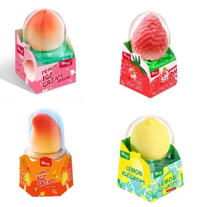 Hot Bán 3D Trái Cây Hình Dạng Kem Popsicles Đào Dâu Tây Giá Bán Buôn Trung Quốc Thực Phẩm Xoài Kem - Product Image 1