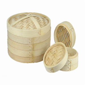 Cesta de vapor Dimsum Bamboosteamer de acero, vaporizador de bambú pequeño, China, vaporizador de arroz grande, Streamer Dim Sum Cooker <span class=keywords><strong>Tim</strong></span> - Product Image 1