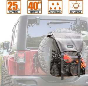 Alltop <span class=keywords><strong>4x4</strong></span> Offroad Neumático de <span class=keywords><strong>repuesto</strong></span> Bolsa de basura de almacenamiento Impermeable Durable Cubierta resistente a los arañazos con correas ajustables para vehículos - Product Image 2