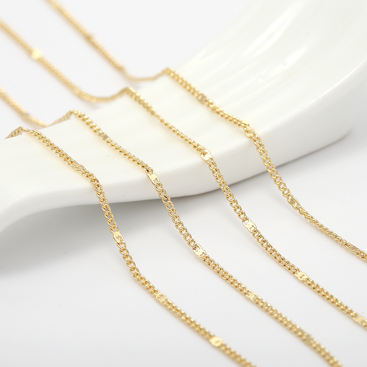 Factory Wholesale Jewelry Chain Roll 14K