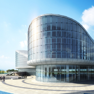 Bức tường kính hiện đại cho biệt thự và khách sạn thiết kế kiến trúc với vật liệu hợp kim nhôm - Product Image 2