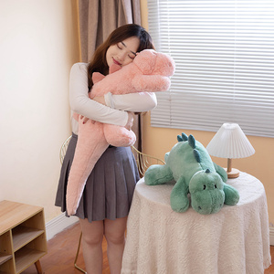 Dinosaure en peluche poupée longue jambe endormie oreiller dessin animé Tyrannosaurus rex figurine - Product Image 4